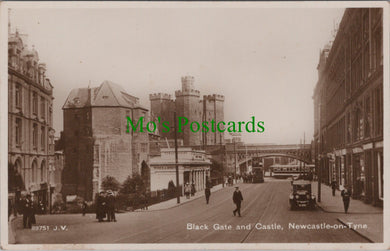 Northumberland Postcard - Newcastle-On-Tyne, Black Gate and Castle   SW11735