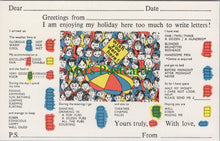 Load image into Gallery viewer, Holiday Message Postcard - Wish You Were Here Checklist SW13410