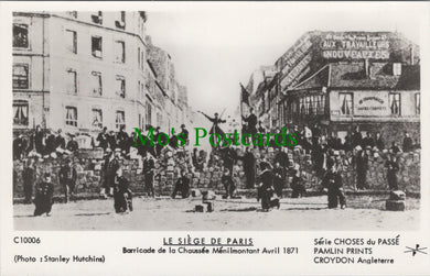 France Postcard - Siege of Paris, Barricade De La Chaussee SW13531