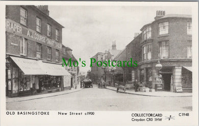 Hampshire Postcard - Old Basingstoke, New Street c1900 - SW13528