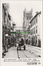 Load image into Gallery viewer, Worcestershire Postcard - Old Worcester High Street c1910 - SW13441