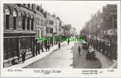 Berkshire Postcard - Old Eton From Windsor Bridge c1923 - SW13596