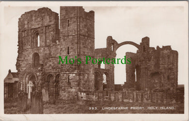 Northumberland Postcard - Lindesfarne Priory, Holy Island   SW12710