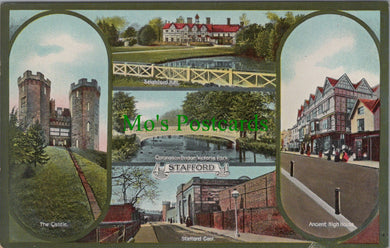 Staffordshire Postcard - Views of Stafford SW11178