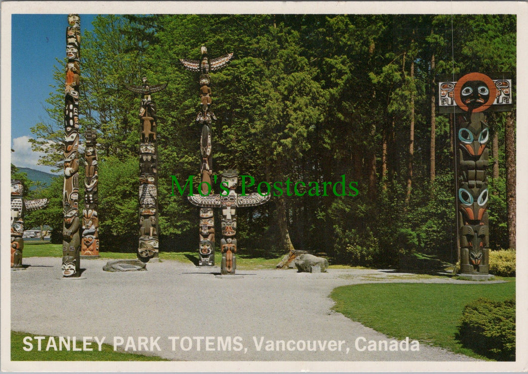 Canada Postcard - Totem Poles, Stanley Park, Vancouver   SW12831
