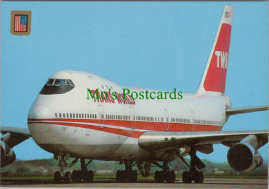 Aviation Postcard - Boeing 747 Trans World Airlines Aeroplane SW12875