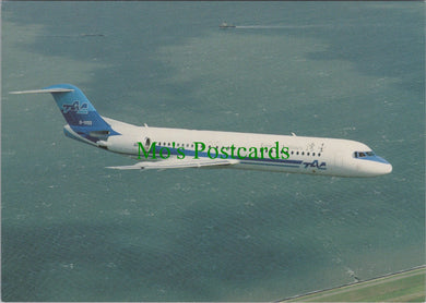 Aviation Postcard - Taiwan Airlines TAC Fokker 100 Aeroplane SW12876