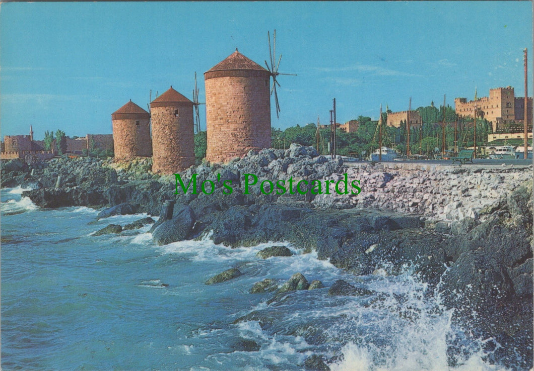 Greece Postcard - Rhodes, The Mills   SW11360