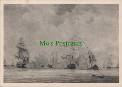 Naval Postcard - The Boscawan Engaging French Ships From Martinique SW11392