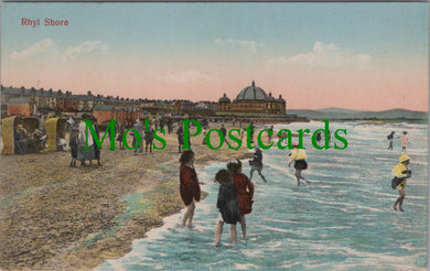 Wales Postcard - Rhyl Shore, Denbighshire  SW12377