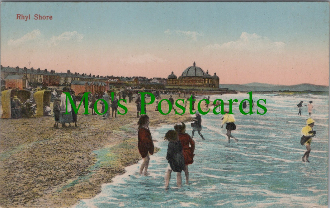 Wales Postcard - Rhyl Shore, Denbighshire  SW12377