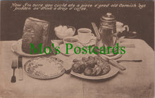Load image into Gallery viewer, Cornwall Postcard - Cornish Table of Food and Drink SW12379
