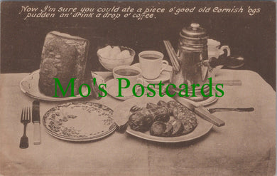 Cornwall Postcard - Cornish Table of Food and Drink SW12379