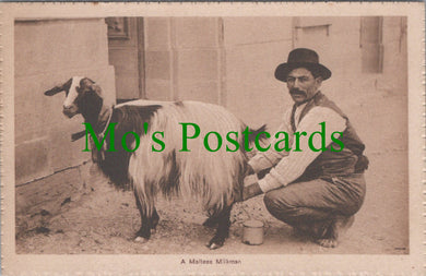 Malta Postcard - A Maltese Milkman  SW12380