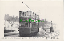 Load image into Gallery viewer, Tram Postcard - Downham Tramway Change-Pit in 1951 - SW11690
