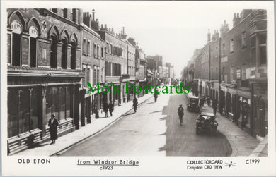 Berkshire Postcard - Old Eton From Windsor Bridge c1923 - SW11698