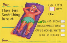Load image into Gallery viewer, Holiday Greetings Postcard - Sunbathing on Lilo   SW11751