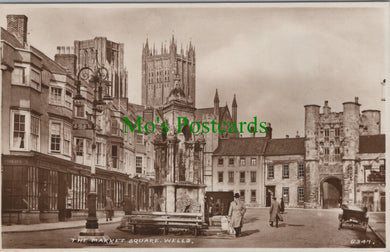 Somerset Postcard - Wells, The Market Square   SW13545