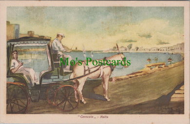 Malta Postcard - Carozzin, Horse and Carriage  SW13566