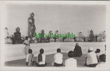 Load image into Gallery viewer, Religion Postcard - People Praying Inside a Temple / Shrine  SW11779