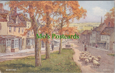 Oxfordshire Postcard - Burford, Artist E.W.H - DC1148