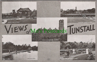 Staffordshire Postcard - Views of Tunstall  DC1160