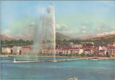 Switzerland Postcard - Geneva, Le Jet D'Eau Et Le Mt-Blanc   SW12837