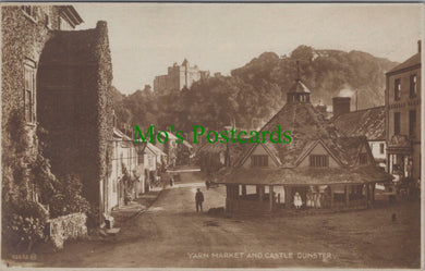 Somerset Postcard - Dunster Yarn Market and Castle  DC1044