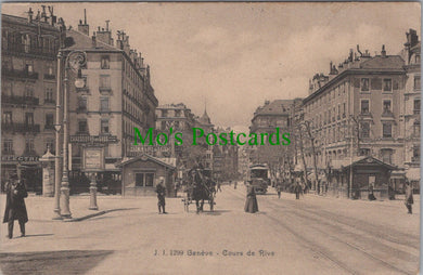 Switzerland Postcard - Geneva, Geneve, Cours De Rive  SW13138