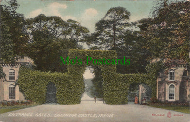 Scotland Postcard - Irvine, Eglinton Castle Entrance Gates SW13086