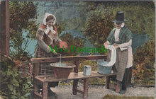 Load image into Gallery viewer, Welsh Costume Postcard - Welsh Washer Women   SW13127

