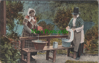 Welsh Costume Postcard - Welsh Washer Women   SW13127