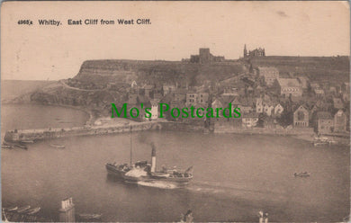 Yorkshire Postcard - Whitby East Cliff From West Cliff  SW13129