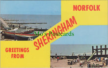 Load image into Gallery viewer, Norfolk Postcard - Greetings From Sheringham SW11511