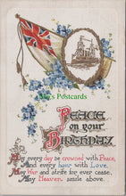 Load image into Gallery viewer, Greetings Postcard - Patriotic, Peace on Your Birthday SW12695