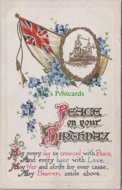Greetings Postcard - Patriotic, Peace on Your Birthday SW12695