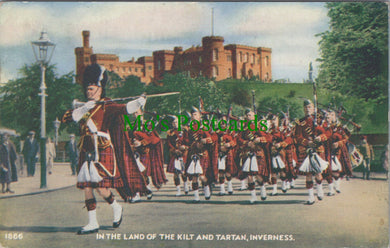 Scotland Postcard - Inverness. In The Land of The Kilt and Tartan DC1606