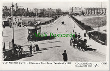 Load image into Gallery viewer, Hampshire Postcard - Old Portsmouth, Clarence Pier Tram Terminal DC1616
