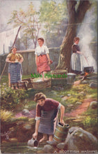 Load image into Gallery viewer, Scotland Postcard - A Scottish Washing SW13190