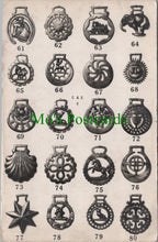 Load image into Gallery viewer, Equine Postcard - Selection of Horse Brasses HP201