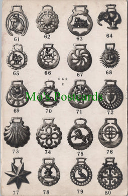Equine Postcard - Selection of Horse Brasses HP201