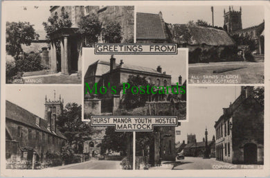 Somerset Postcard - Hurst Manor Youth Hostel, Martock  SW12418