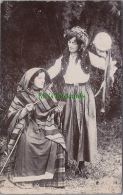 Theatrical Postcard - Two Young Ladies Wearing Fancy Dress SW12422