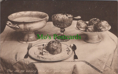 Cornwall Postcard - Cornish Food Table SW12442
