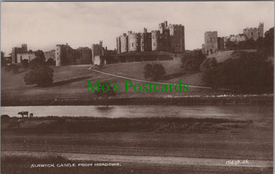 Northumberland Postcard - Alnwick Castle From Meadows  SW12458