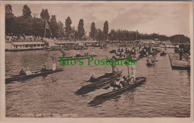 Oxfordshire Postcard - Oxford, Punting on The Isis  SW13255