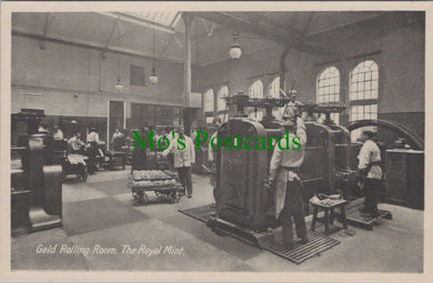 London Postcard - The Royal Mint, Gold Rolling Room   SW13283