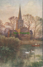 Load image into Gallery viewer, Warwickshire Postcard - Stratford-on-Avon Church & River  SW10969