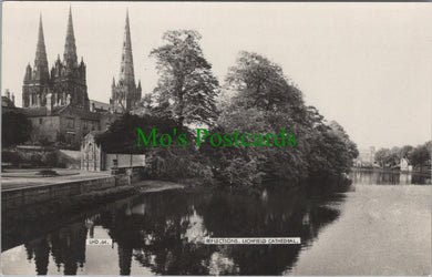 Staffordshire Postcard - Reflections, Lichfield Cathedral  SW10987
