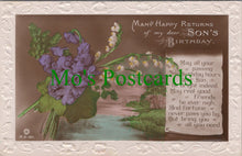 Load image into Gallery viewer, Greetings Postcard - Many Happy Returns of My Dear Son's Birthday   SW11085